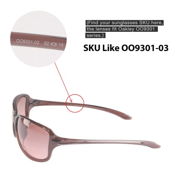 Walleva Titanium ISARC Polarized Replacement Lenses For Oakley Cohort OO9301 Series Sunglasses